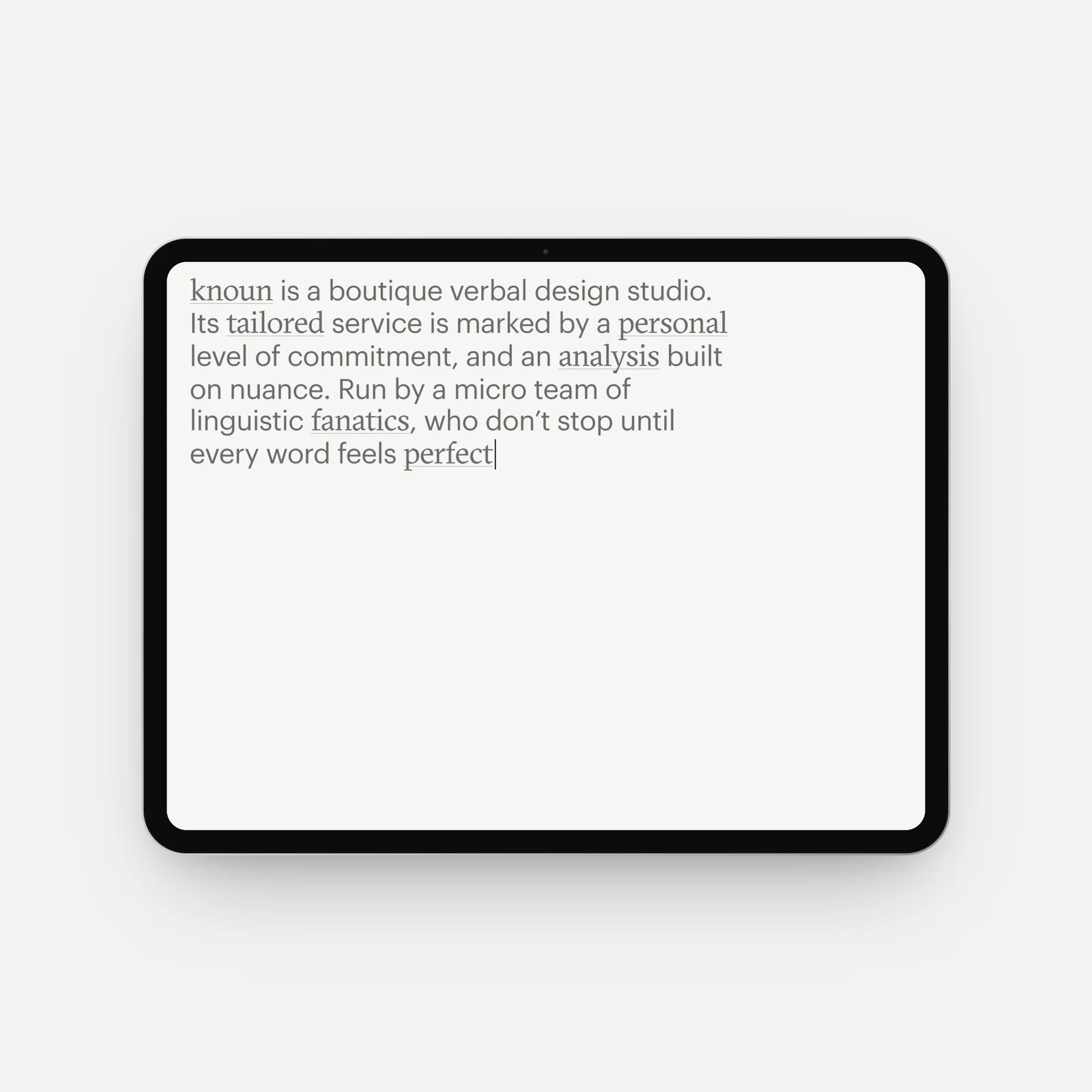 knoun© verbal design studio
